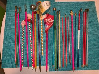 Extra - Extra Long Vintage Pencils; Americanism,  Cleo Cola,  Pfister Hybrids,  :ll