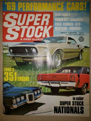 Stock & Drag Illustrated October 1967 R/t Road Runner Gto Mustang Firebird