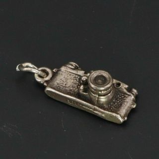 Vtg Sterling Silver - Photo Camera Photography Bracelet Charm - 2.  5g