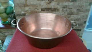 Antique Copper & Brass Bowl,  Jam Pan,  Cooking Pot,  Planter Vgc