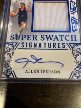 Allen Iverson 2020 Leaf In The Game Auto Autograph Jersey 20/25 76ers 3