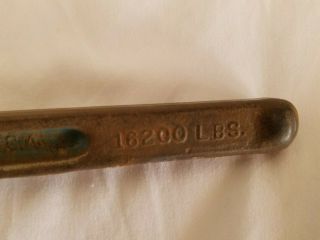 Vintage Lebus 16200 LBS Model 7 - 1 Lever Type Load Chain Binder 3/8 