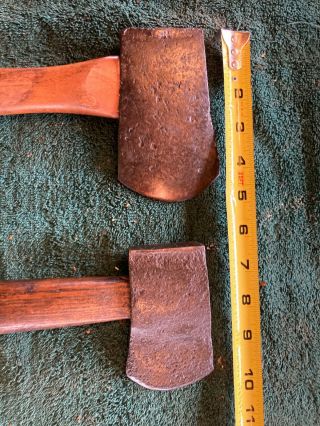 Two Civil War Era Antique Hand Forged Belt Axe Hatchet / Hand Axe 2