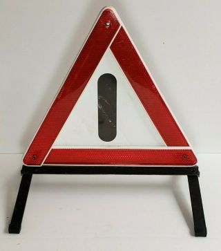 Vintage Vw Wegu Warndreieck Road Hazard Warning Triangle Reflector Sign