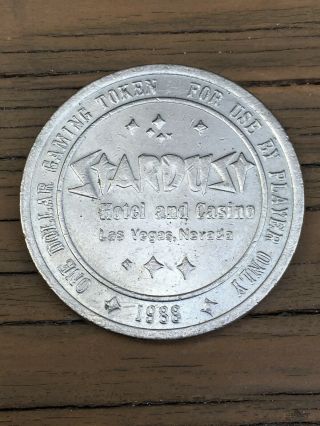 1988 Stardust Hotel And Casino Las Vegas Nevada Vintage $1 Token One Dollar Coin