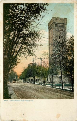 Vintage Postcard Water Tower Fort Thomas Kentucky Ky Campbell County
