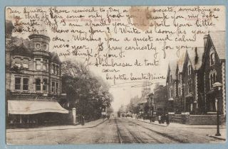 Moseley Road Birmingham - Vintage Postcard Posted 1905