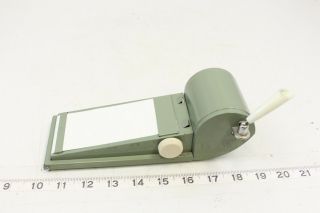 Vintage Carl Mid Century Retro Green White Note Pad Office Tool Pen Holder - M75