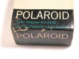 Vintage Polaroid Color Adapter Kit 330 For J33 Land Camera Complete Uv Filter