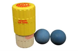 Vintage Racquetball Saver Pressurized Ball Holder Cylinder Gauge Gexco 2 Balls