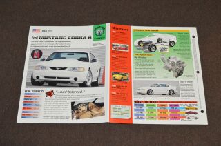 1995 FORD MUSTANG COBRA R Muscle Car SPEC SHEET BROCHURE PHOTO BOOKLET 2