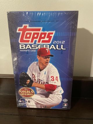 2012 Topps Baseball - Series 1 Hobby Box - Factory - 36 Packs - Auto.  ?