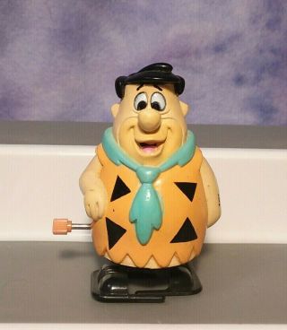 Vintage Flintstones Fred Wind - Up Figure Toy Walker 1992 Boley Hanna - Barbera
