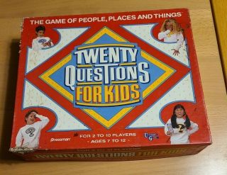 1989 Twenty Questions For Kids Board Game Complete Vintage Pressman Euc
