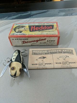 Vintage Heddon Dowagiac Crazy Crawler Fishing Lure 2120 Bwh