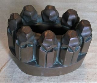 Antique 19th Cent.  Copper Food Jelly Mold 43 Spires in Style of Benham & Froud 2
