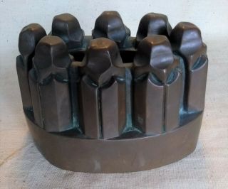 Antique 19th Cent.  Copper Food Jelly Mold 43 Spires in Style of Benham & Froud 3