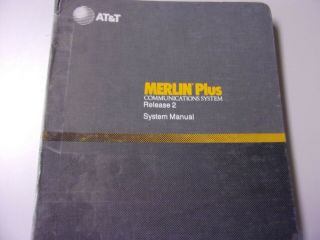 Vintage Set Of Manuals At&t Merlin Plus Western Electric Telephone