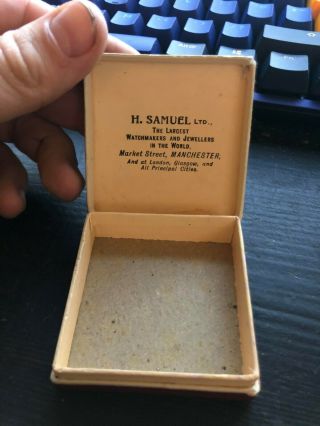 Vintage H.  Samuel Pocket Watch Box
