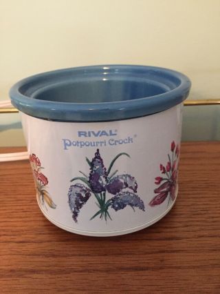 Vintage Rival Potpourri Crock Floral Electric Fragrance Simmering Pot - 3206