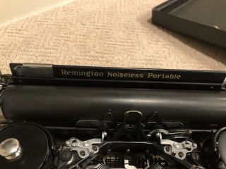 Antique Remington Typewriter - Remington Noiseless Portable In Case
