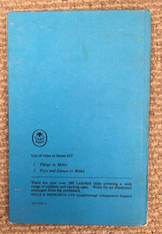 Vintage Ladybird Book Of Things To Make Series 633 2’6 Net. 3
