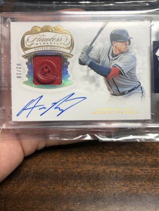 2019 Flawless Austin Riley Button Patch Auto 2/10