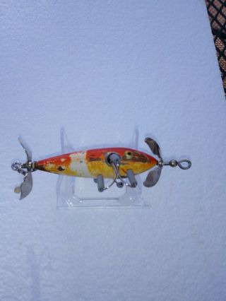 Old Wood Early Shakespeare Rhodes 3 Hook Minnow Lure
