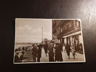 Vintage Antique Postcard - The Promenade,  Portobello (near Edinburgh) Circa 1920s