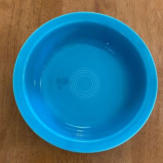 Vintage Fiesta 8 1/2 " Nappy Serving Bowl Turquoise