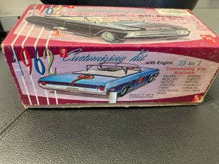Vintage : AMT 1/25 : 62 Ford Fairlane : unbuilt KIT opened Box 3