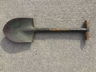 Antique Vintage Wwi Us Army T - Handle Trench Shovel Collectible Militaria Decor