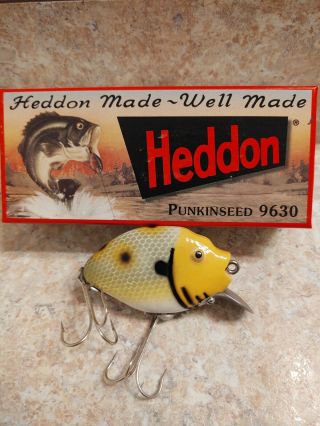 Heddon Pumpkin Seed 9630 Special Order Colors Fishing Lure Box Rare Gold Eyes "