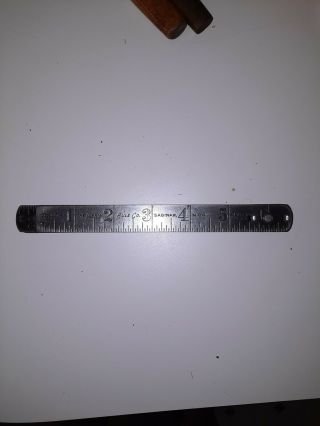 Very Rare Steel Metal Vintage Lufkin 1174 Folding Metal Ruler 48 " Measure Tool