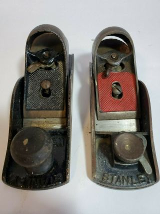 Two Woodworking Vintage Stanley 9 1/2 Wood Planes Well Maintained