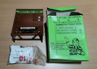 Vintage Subbuteo - Match Score Recorder - Set " Z " (b38/01/cc)