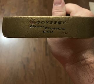Odyssey Dual Force 660 Usa Brass - Head Milled Putter Vintage