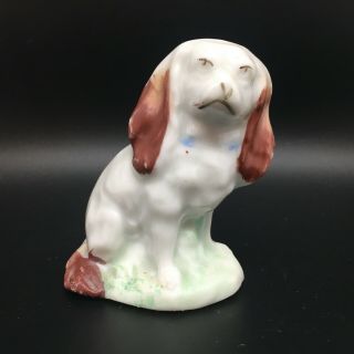 Antique Staffordshire King Charles Spaniel Dog Figurine
