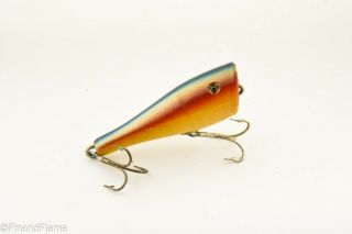 Vintage Creek Chub Rainbow Plunker Minnow Antique Fishing Lure Rs4