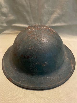 Vintage Wwi M1917 U.  S.  Doughboy Brodie Helmet No.  ?6to7 Military Antique