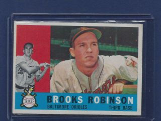 1960 Topps Baseball Card Set Breakup 28 Brooks Robinson Exmt,