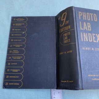 Photo Lab Index Book Henry Lester 9th Edition 1947 Vintage Photography Standards 2
