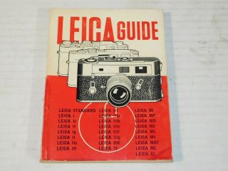 Vtg Leica Guide I Ii Iii 250 72 Mi Mp Md M2 M3 M4 Mot M5 Cl Focal Camera Book
