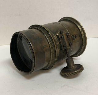Antique Brass Camera Lens A Darlot Opticien Paris Se Iii