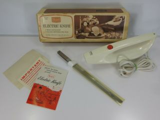 Vintage Sears Electric Carving Knife W/ Box Model 9801