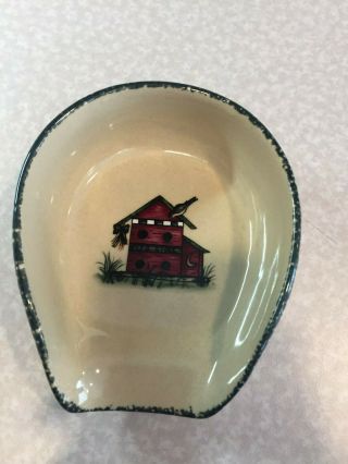 Home And Garden Party Spoon Rest Birdhouse Feed Store Vintage August 2001