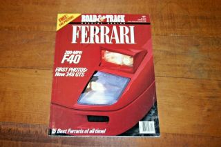 Road & Track Special Issue Ferrari 15 Best Ferraris Of All Time 1989
