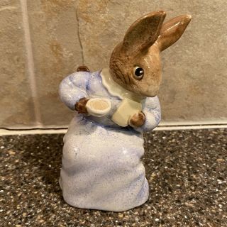 1985 Royal Albert England Beatrix Potter Cottontail Figurine Rabbit Bunny Vtg