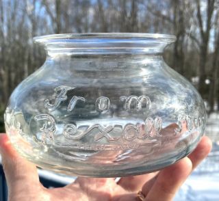 Vintage Rexall Drug Store Counter Jar