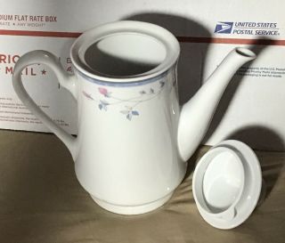 Vintage Fine Porcelain China By Sonata “Florete” Coffee Pot or Tea Pitcher Party 3